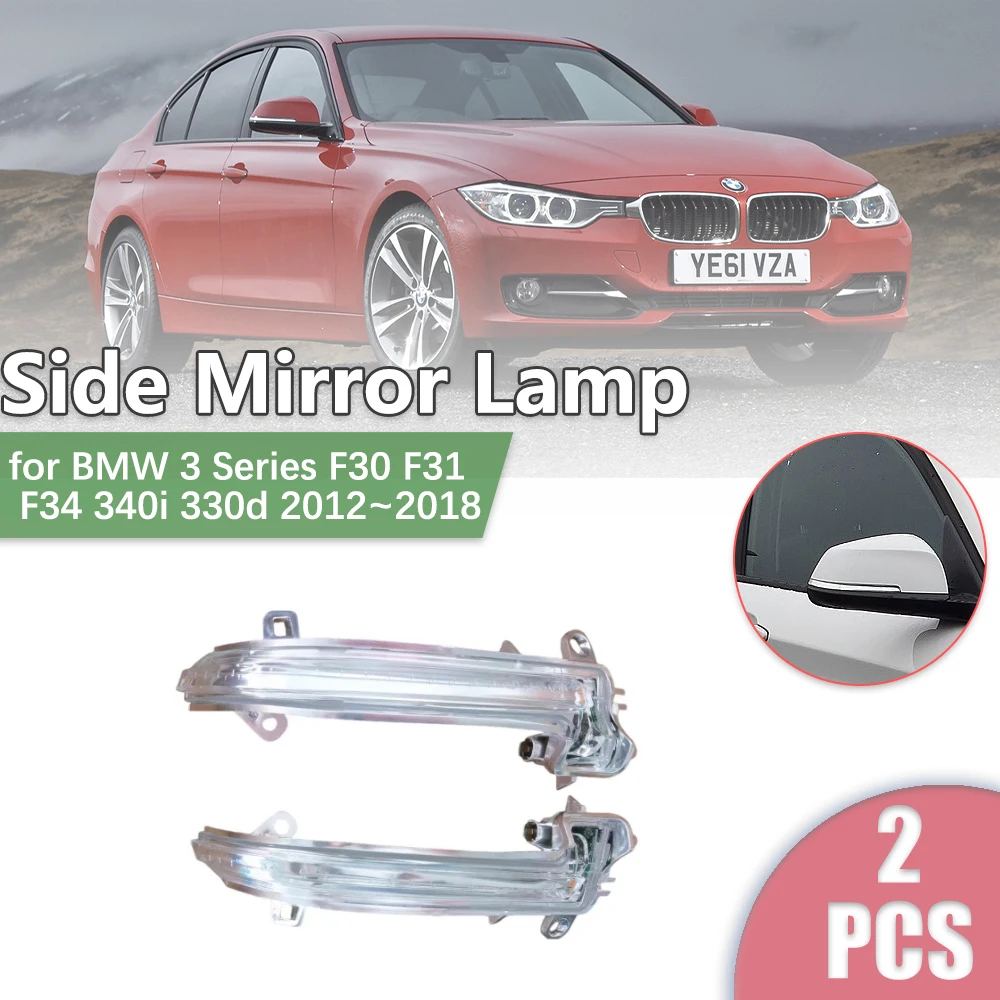 

Car Rearview Side Mirror LED for BMW 3 Series F30 F31 F34 340i 330d 2012~2018 Turn Signal Indicator Lamp Light Part Accessories