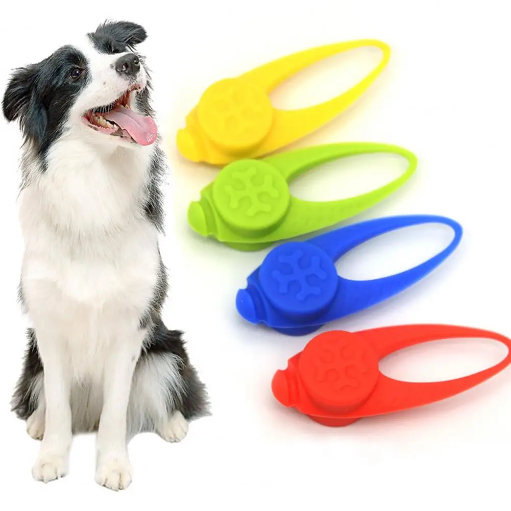 Pet Pendant Tough LED Silicone Night Safety Luminous Collar Tag With 3 Light Modes Glow Light Blinking Led Collar Pet Supplies