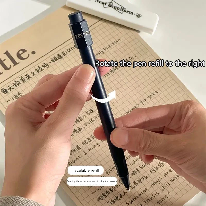 Baru Abcd memilih pulpen pena dekompresi baru berputar Gel jawaban pena kepribadian pelajar alat tulis 0.5mm