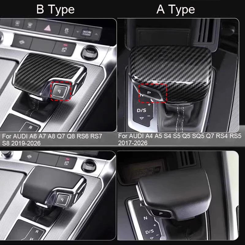 

Чехол на ручку переключения передач из замши ABS для AUDI A4 A5 A6 A7 A8 Q5 Q7 Q8 SQ5 RS5 RS6 RS7 S8, защитный кожух рычага КПП, автоаксессуар