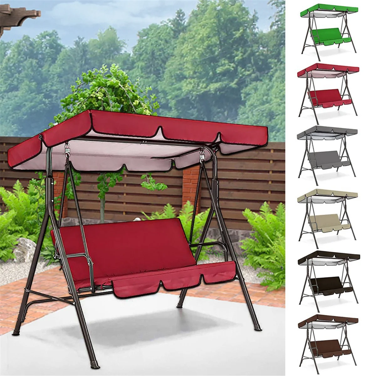 Outdoor Schommel Top Cover Stoel Cover Zon Luifel Cover Park Swing Regenschuilplaats Waterdicht Meubilair