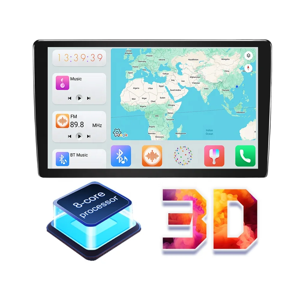 hit productJmance 10 Inch Ram 4GB Rom 64GB 4G Android Auto Carplay BT 5.0 Wifi 2 Din Car DVD Player With Panorama 360 Camera