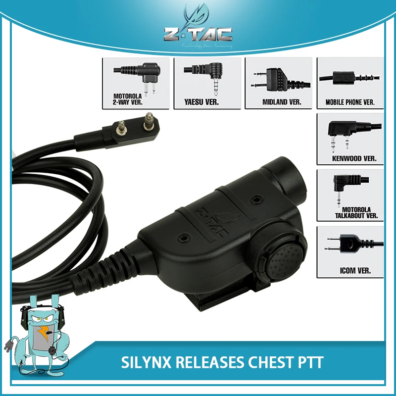 

Наушники для страйкбола zSilynx Motorola Kenwood PTT, в стиле милитари