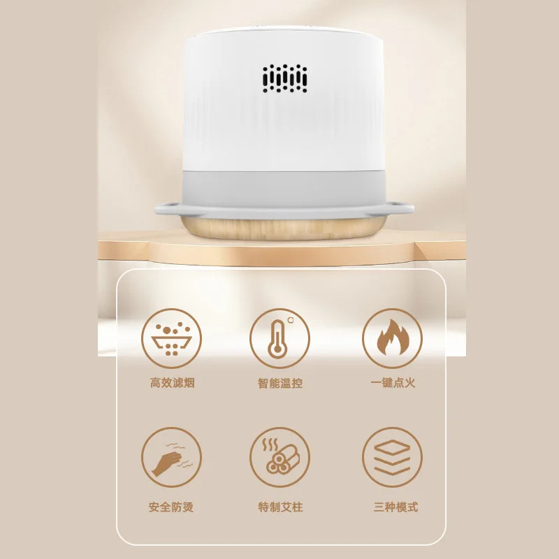 Portable Smart Electric Moxibustion Device Automatic Ignition Smokeless Heating Therapy Tool