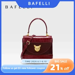 BAFELLI HANDBAG 2026 WOMEN'S NEW LEATHER PURSE EVENING DESIGNER BUCKET CAT LUXURY BRAND FASHION BUSINESS CASUAL BAGS
