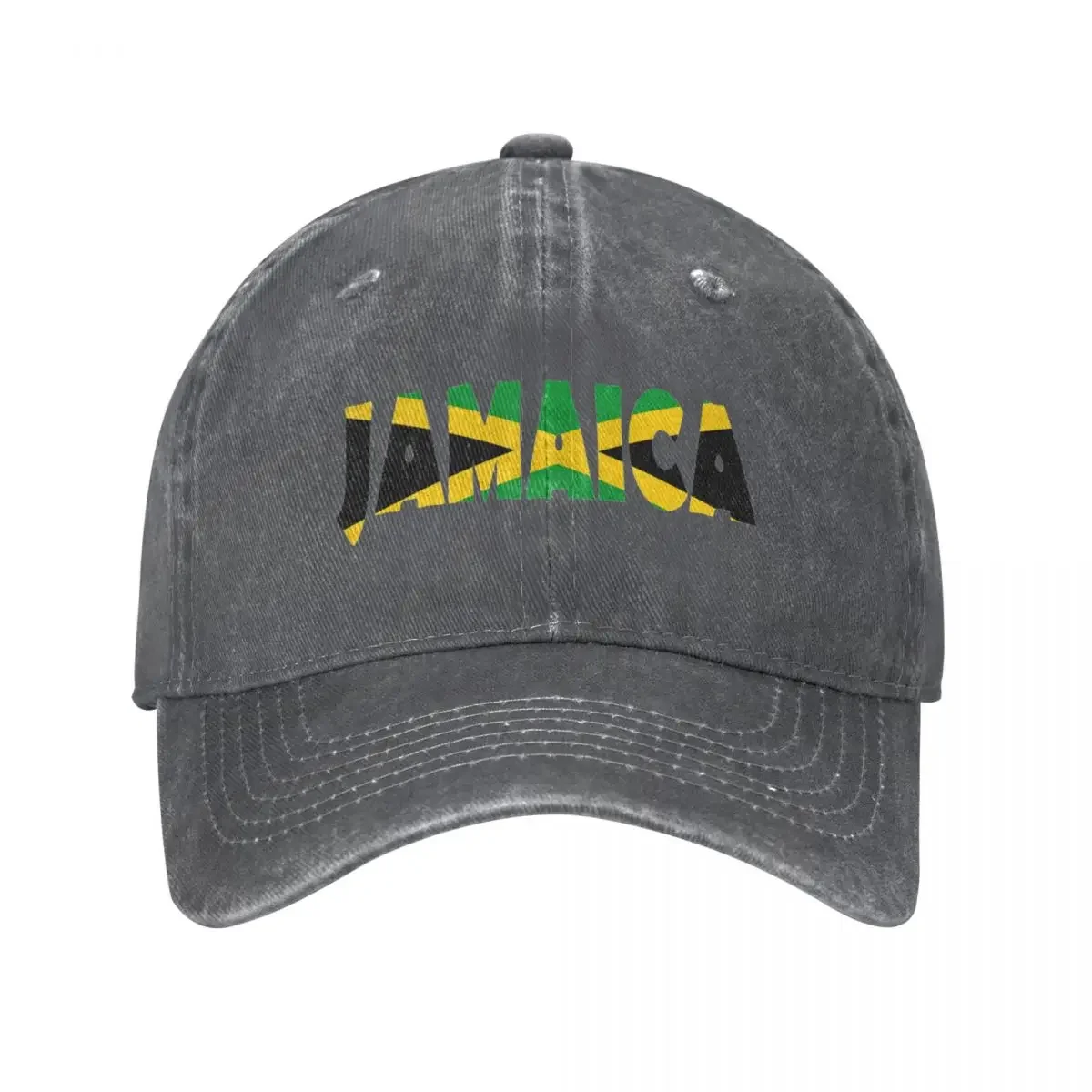 

Jamaica Flag Strips Baseball Cap Fashion Distressed Cotton Snapback Hat Unisex Outdoor Summer Adjustable Fit Adjustable Hats