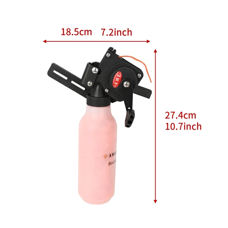 AME Archery Bow Fishing Reel Fish-shooting Teapot Hold 40 Metres Rope High Capacity for Recurve Compound Bow Fishing Shooting