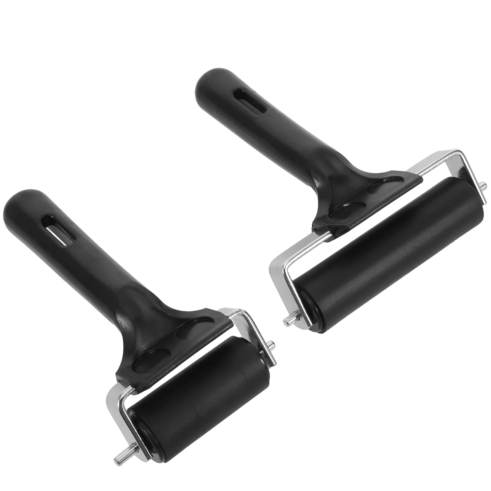 

2 Pcs Print Roller Tool Ink for Printing Woodworking Glue Rubber Printmaking Oil Painting Hand Crank Craft