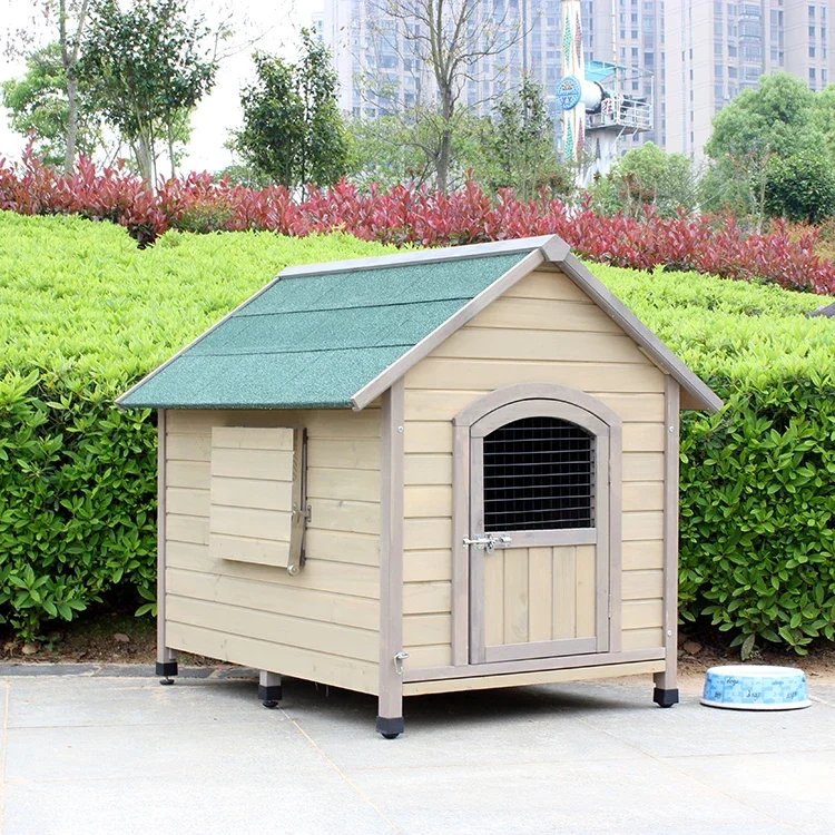 Solid wood indoor and outdoor large, medium and small  kennels dog cages houses, rain protection,sun protection