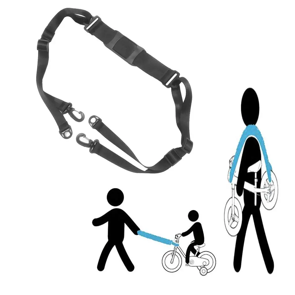 Heavy Duty Kick Scooter Shoulder Strap Balance Bike Leading Leash Carrying Belt