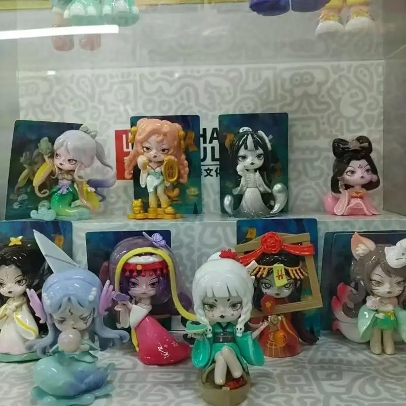 

Demon Realm Flower Blind Box Handmade Fox Demon Daji Bai Niangzi Meng Po Doll Desktop Ornament Surprise Trendy Collectible Toy
