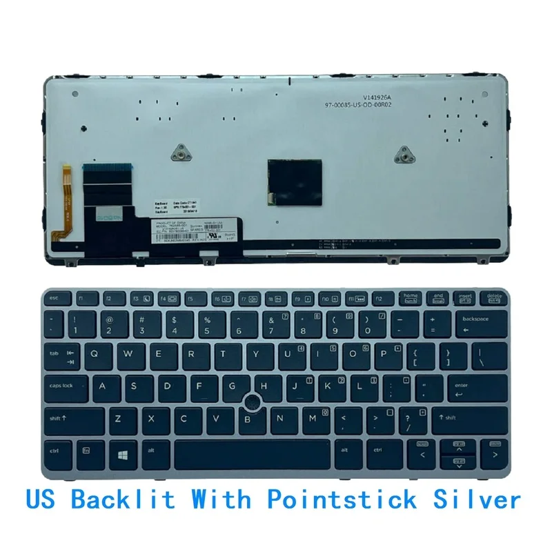 New US Spanish Language Backlit Laptop Keyboard For HP Elitebook 820 G1 820 G2 Notebook PC Replacement Backlight Keyboard