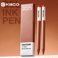KACO Neutral Pen 2pcs,PANTONE annual representative color joint name Multi-Colors,aesthetic school supplies for writing,signing