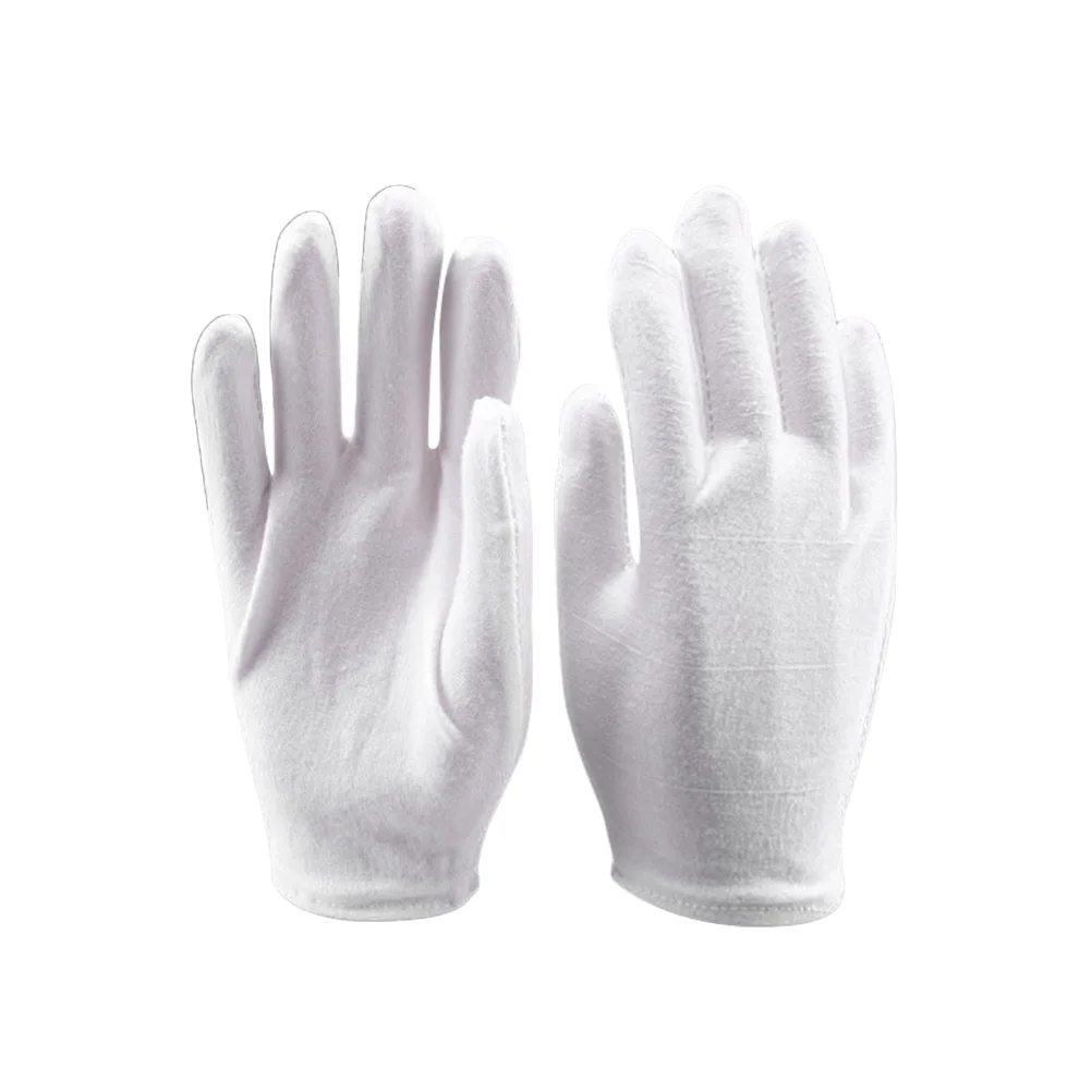 4 Pair Thermal Gloves Cotton Industrial Moisturizing Manual Mittens Protective White Warm Work