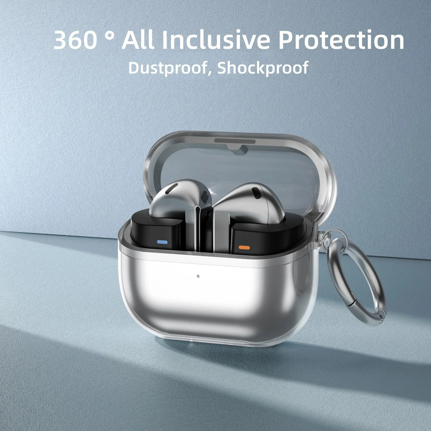 Прозрачный чехол для Samsung Galaxy Buds3 Pro 2024, мягкий защитный чехол из ТПУ для зарядки с набором для чистки Samsung Galaxy Buds 3