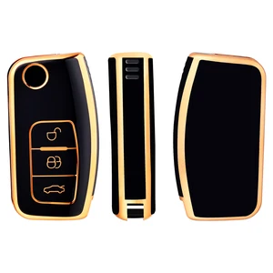 TPU -Autoschlüssel -FOB -Fall für Ford, Focus 2, Mk2, Fiesta, Mondeo, Galaxy, Falcon, Colorado, Ecsport, Kuga, Flucht 8 Hauptverkäufe Schlüsselbund Neues Fiesta - №5
