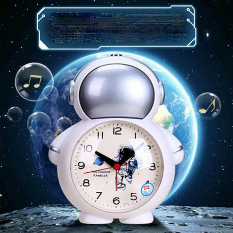 นาฬิกาปลุกตั้งโต๊ะแบบเสียงสำหรับเด็กผู้หญิง นาฬิกาปลุกนักเรียน ไฟกลางคืน ปิดเสียง นาฬิกาปลุกตั้งโต๊ะรูปแพนด้าน่ารัก รุ่น ZI06