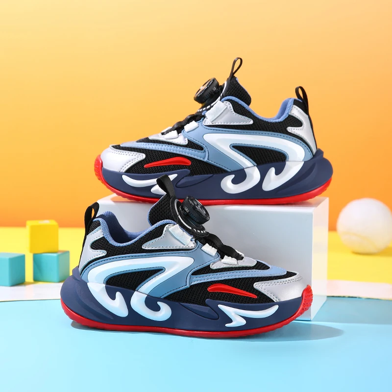 Fashion Kids Sneakers Breathable Mesh Sports Shoes for Children Boys Girls Comfortable Walking Shoes 2025 New Design