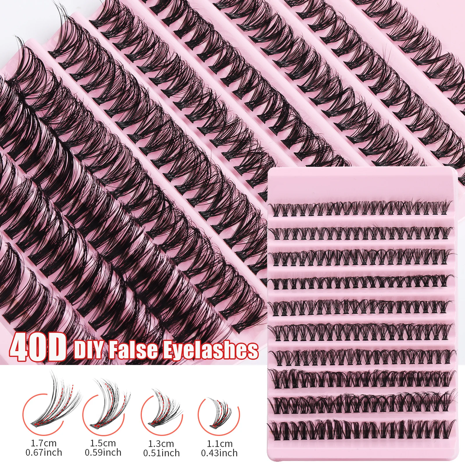 MJ DIY Lashes Extension kit Eyelashes 200 PCS Clusters Lash Bond and Seal Makeup tools for gluing Lashes Gluing Glue Accessories