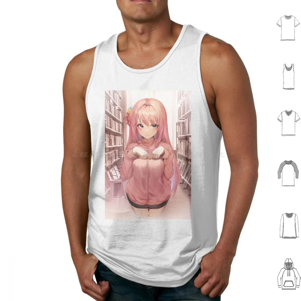 

Bocchi The Rock Tank Tops Print Cotton Bocchi The Bocchi Gotou Hitori Yamada Ryou Ijichi Nijika Kita Ikuyo The K On