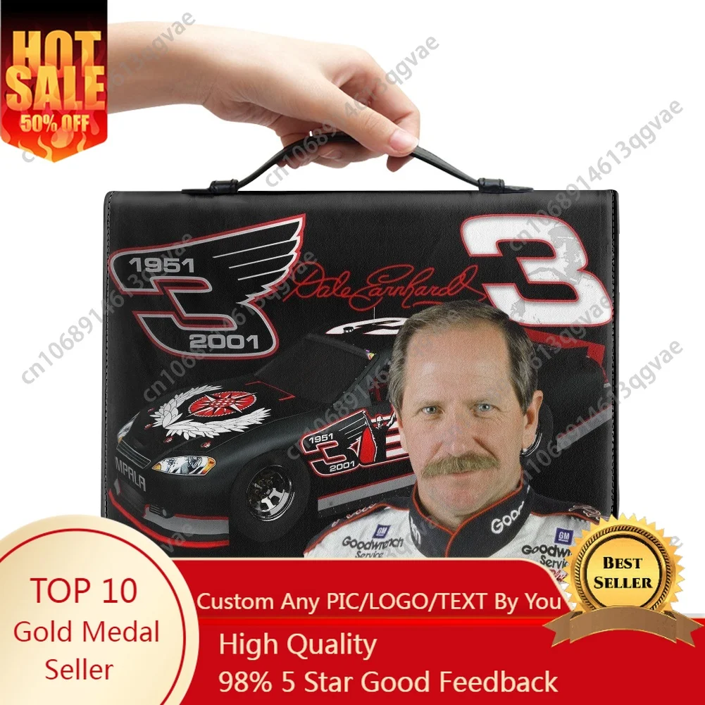 

Dale Number 3 Earnhardt Furry Custom Bible Bags Christian Gifts Covers Bible Pack Waterproof Leather Bag Pockets Package Case