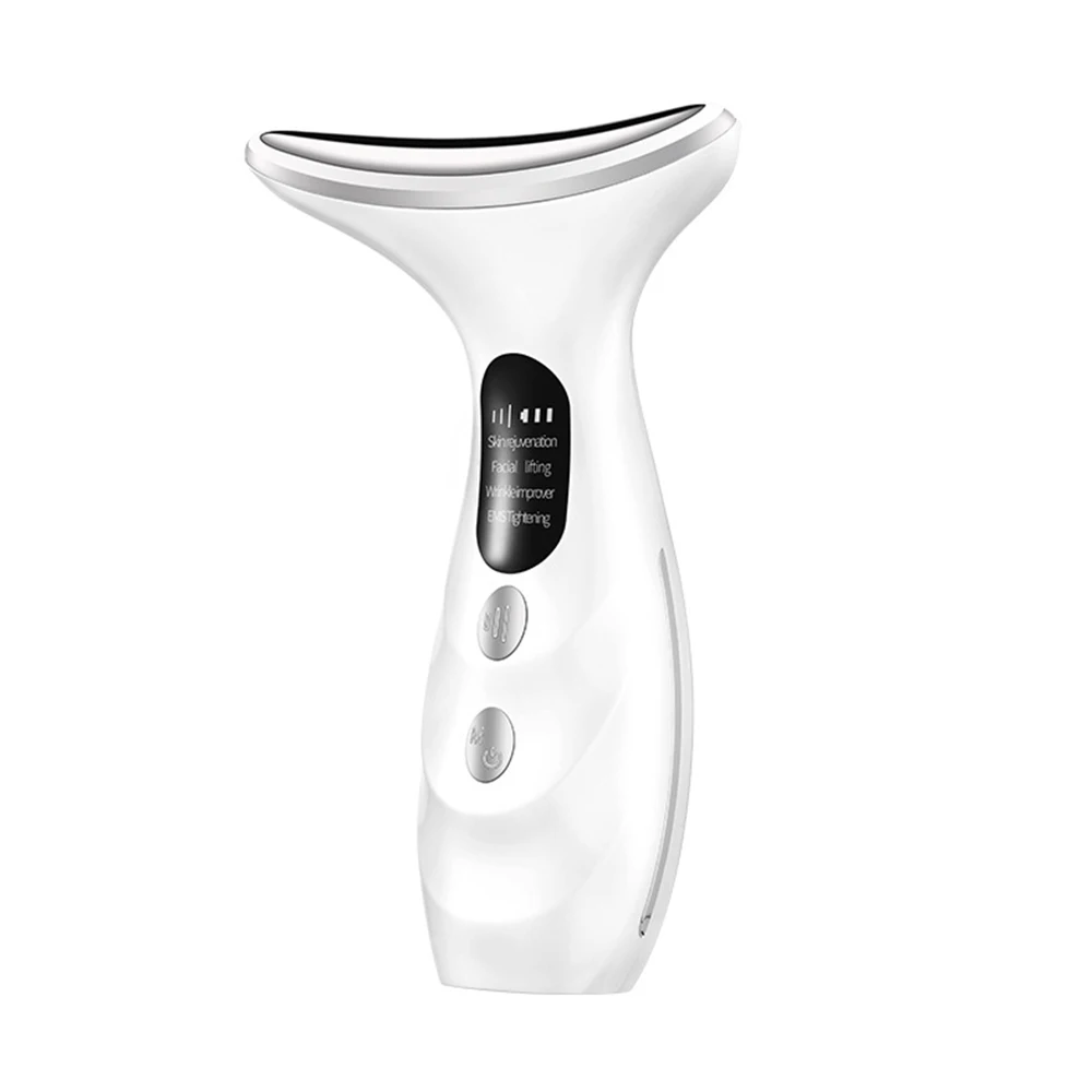 Face and neck massager micro-current chin care instrument sonic vibration anti-aging instrument to lighten the neck lines lines