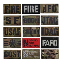 Laser Cutting MED PRESS FIRE COST JFO GOON FAFO IR Reflective Patch PJ CCT K9 SF USAF MEDIC MP TACP Tactical Armband Cap Badges