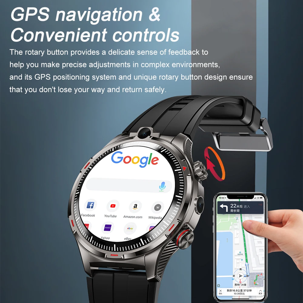 SERVO Android Astuto Della Vigilanza Degli Uomini GPS 3 + 32G di Archiviazione HD Doppia Fotocamera 2G 4G SIM Card WIFI Senza Fili Veloce Accesso Alla Internet Smartwatch 2025