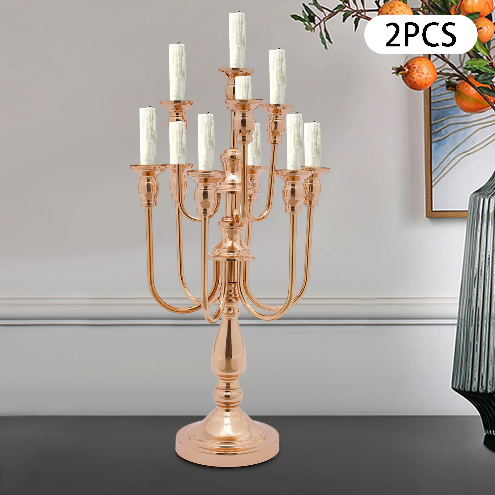 

10 Arms Candle Stand, Candlestick Holder for Table Centerpiece, 10-arm Candlestick Holders