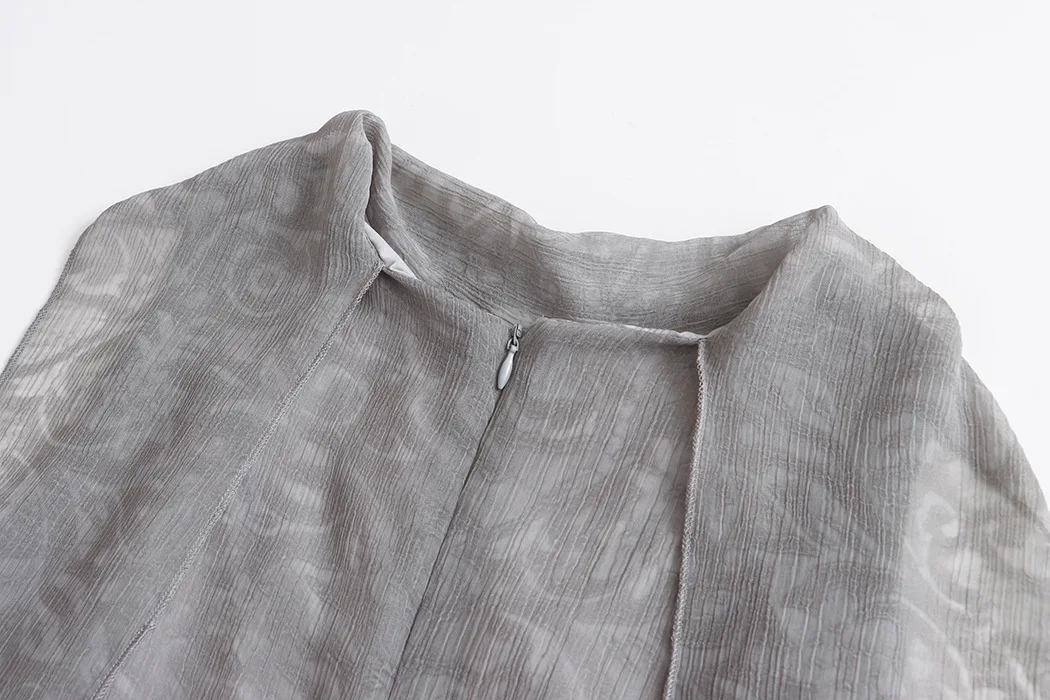 Sommerliche Damen-Retro-Jacquard-Weste mit Schleifenband und Neckholder, ärmellos – Detail 12