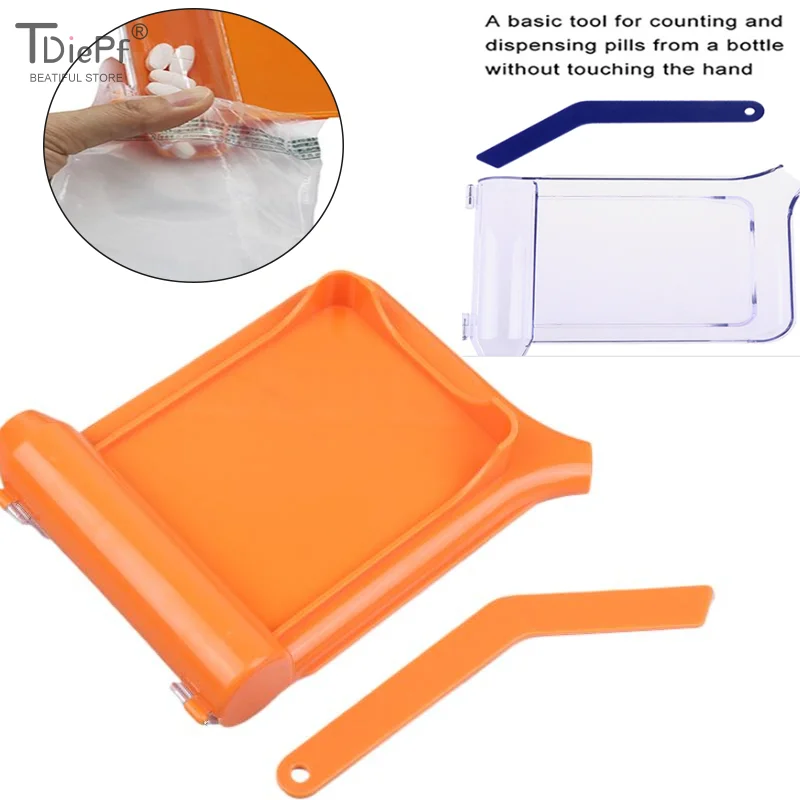 Dispensing Tray Pill Counting Tray With Spatula Pharmacy Right Hand Counter Tray Medications Plastic Medicine For Counting Pill
