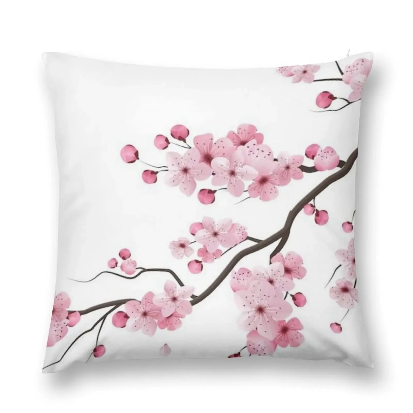 Japanese realistic sakura branch Throw Pillow Decorative pillowcase Pillowcase Sofa Cushions Cover pillow