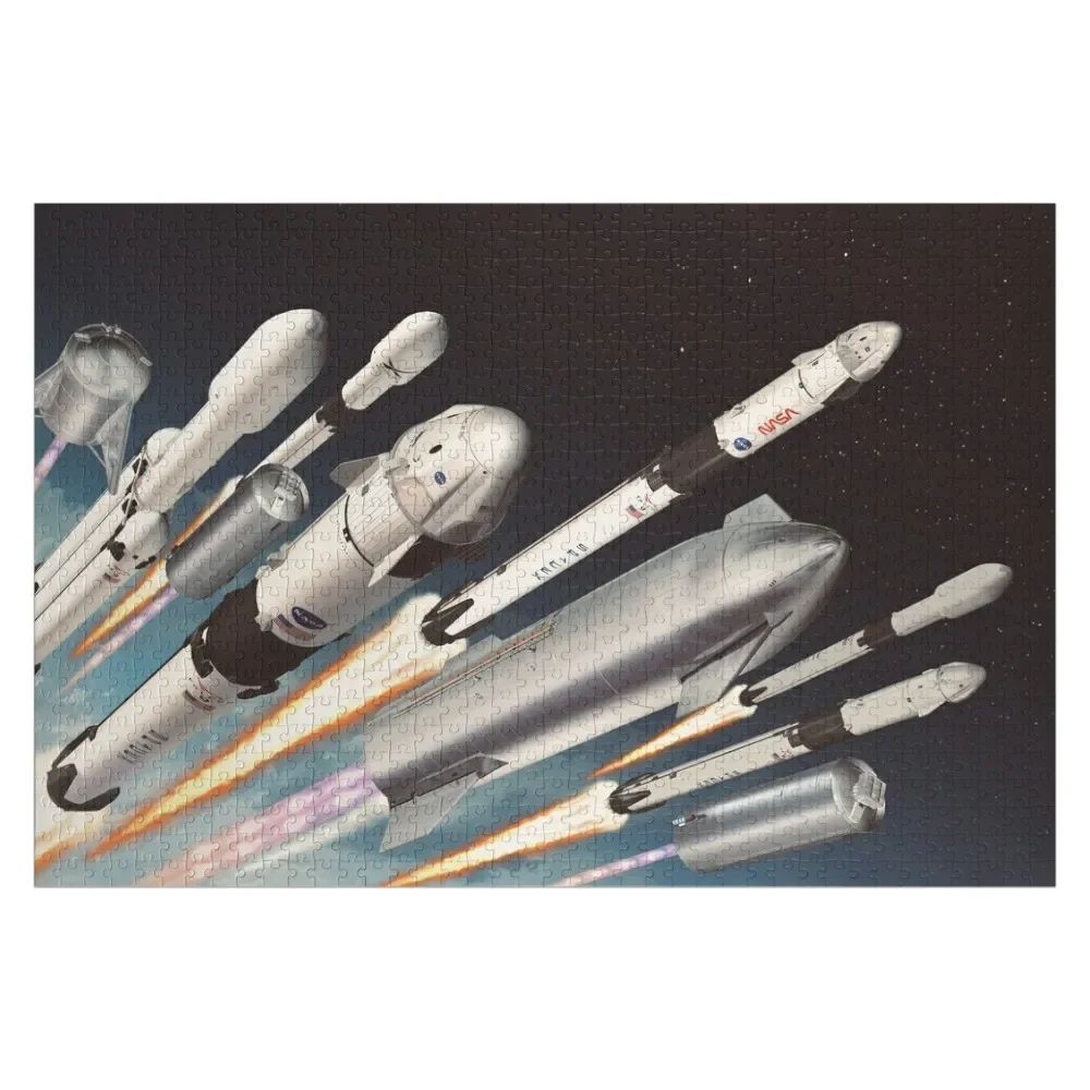 Spacex Jigsaw Puzzle Toys For Children With Photo Puzzle