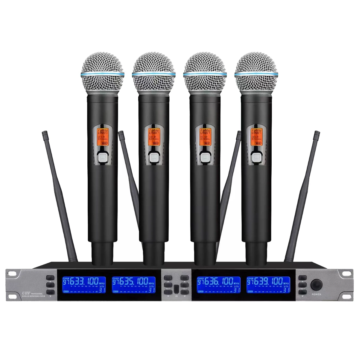 

EW6800-D 4WD Quattro 4 x Beta58 Digital Wireless Microphone System Four Channel DJ Karaoke Stage Sing Set