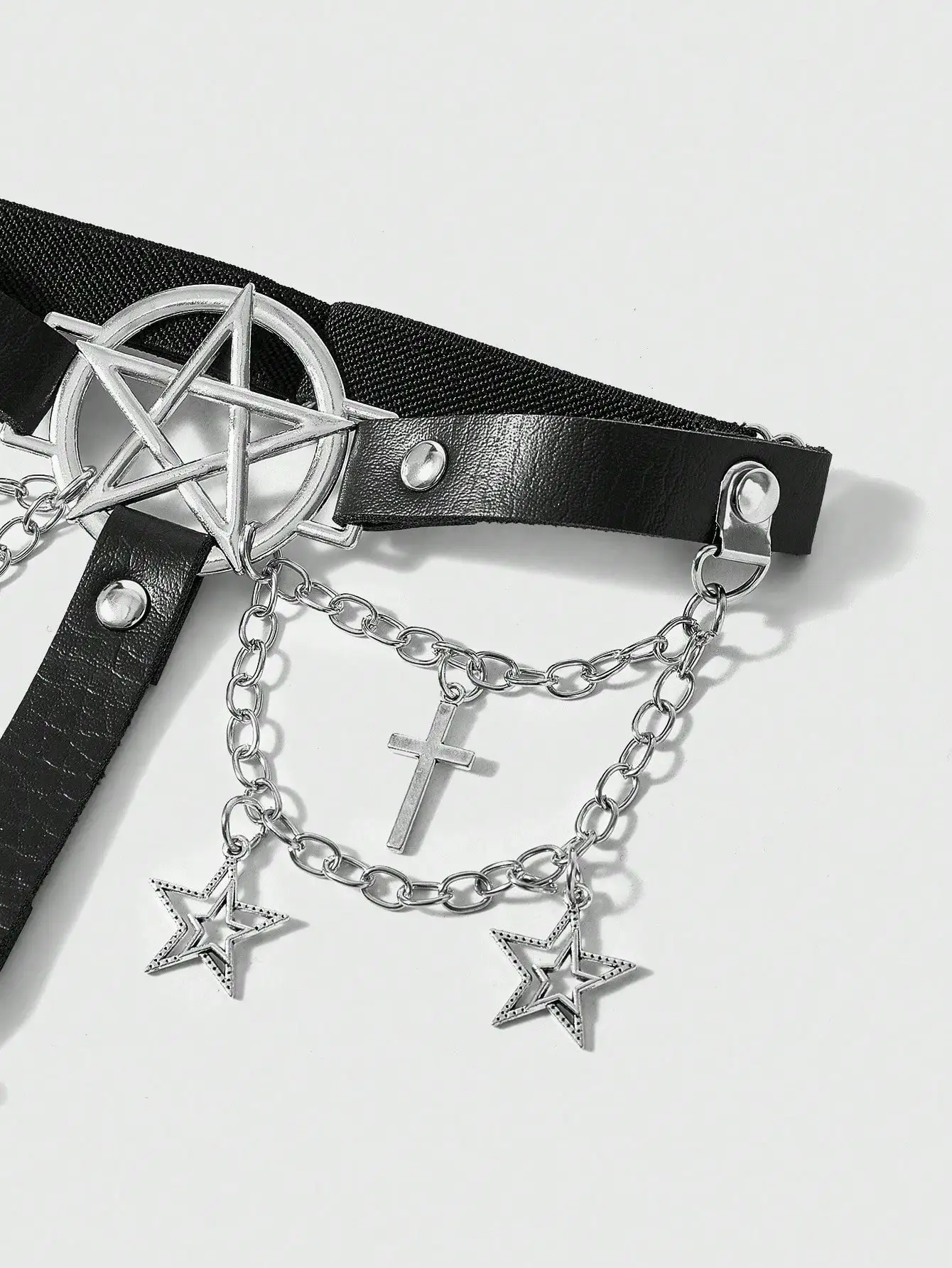 HERSHINE 2-Pack Women's Fashion Star Chain Leg Straps/Sock Clips, Y2K Gothic Punk Harajuku Rock Hip Hop Style，spring，summer