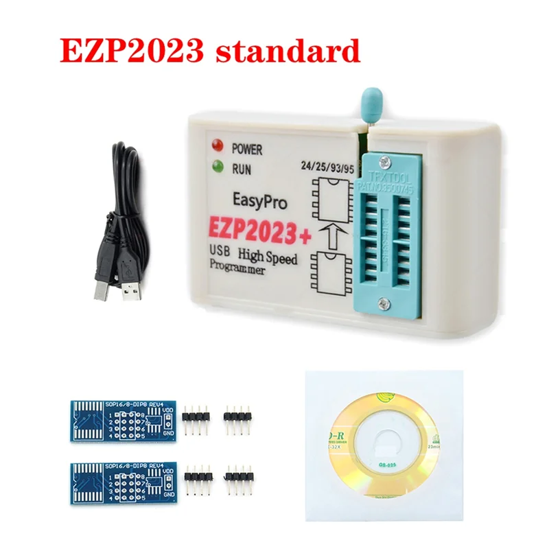 EZP2023 High-Speed USB SPI FLASH Programmer EZP2023 Support 24/25/93 EEPROM Bios 25T80 Burning Offline Copy