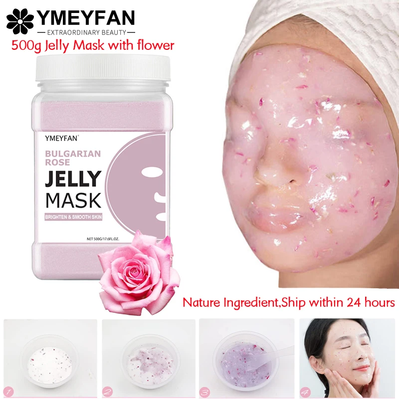 500G Jelly Mask Powder Skin Care Peel Off Hydrojelly Facial Masks Hyaluronic Acid Collagen Moisturizing Firming Cleansing