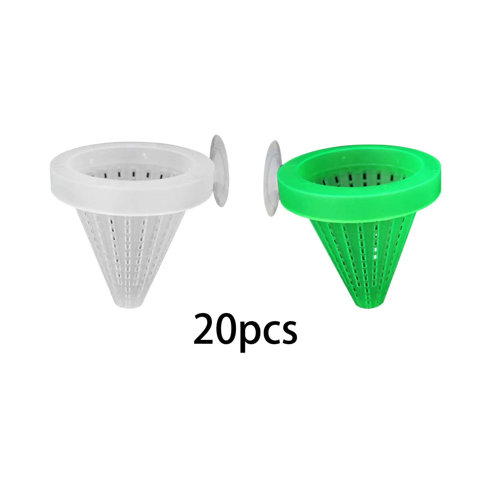 20 Pieces Fish Tank Feeding, Portable Fish Food Tool, Conical Indoor Fish Food