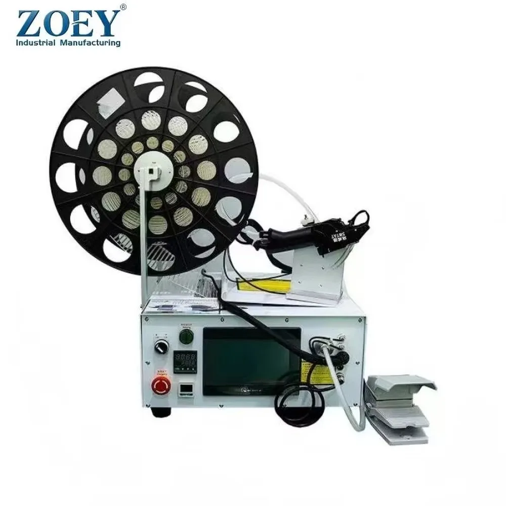 Automatic Pneumatic Cable Tie Gun Handheld Reel Bundling Machine for Wire Harness Automotive Electronics
