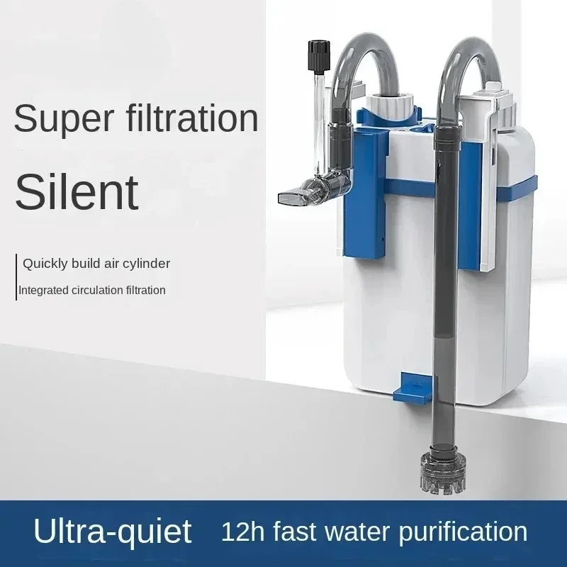 Aquarium Fish Tank Filter Super Quiet External Filter Canister Outer Filtration System Oil Film Removal, Pet Product Filter
