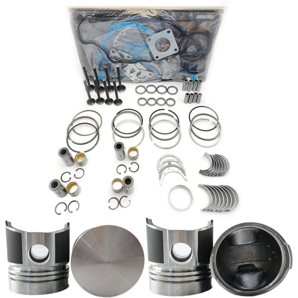 

V1500 Engine Overhaul Rebuild Kit (No cylinder liner) For Kubota V1500 Overhaul Kit L285 Compact Utility Tractor