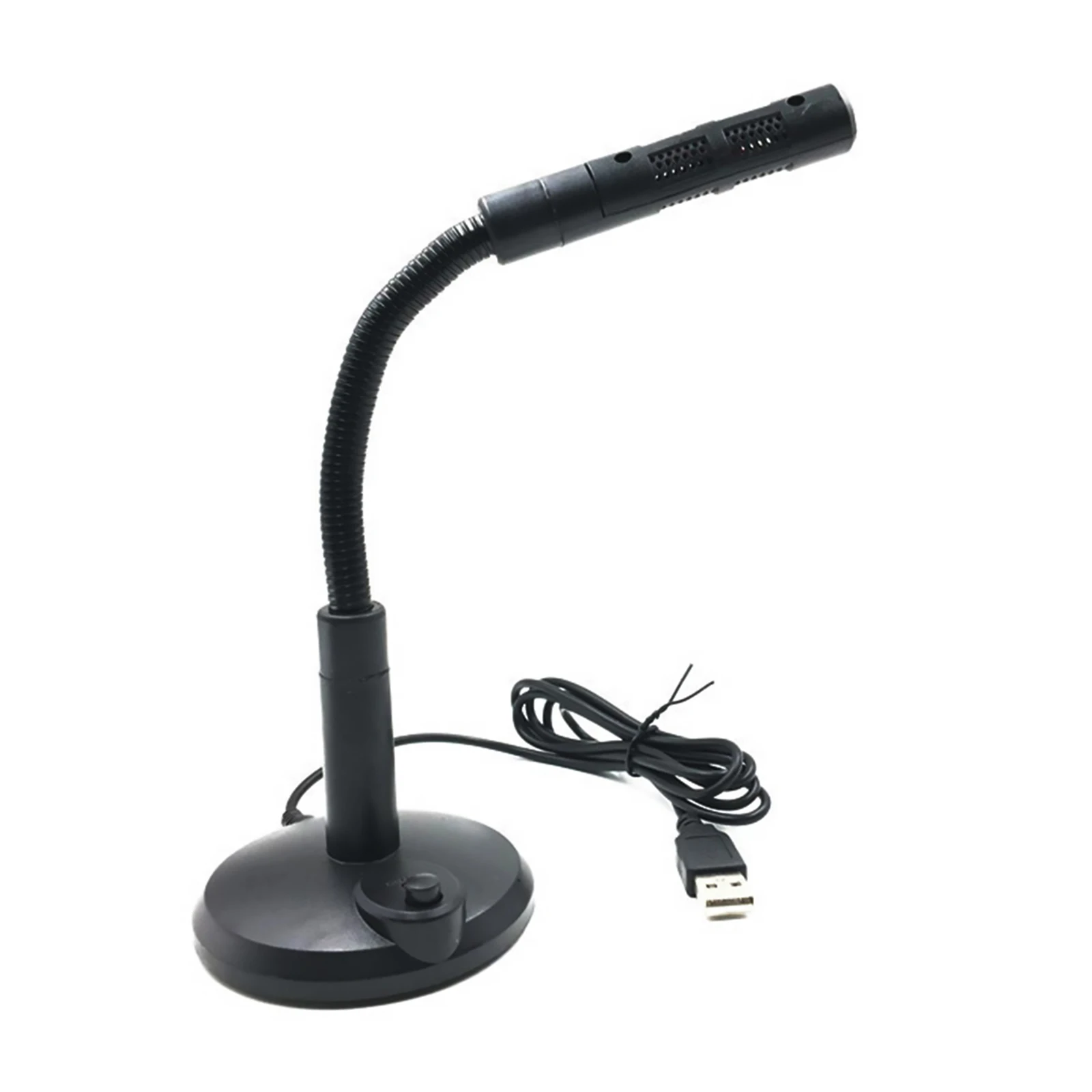 USB Studio Microphone Speech Mic Stand Holder USB Desktop Microphone For Mini Notebook Computer For PC Recording Mic