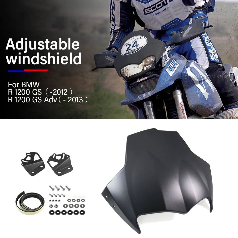 

For BMW GS 1200 Accessories R1200GS ( -2012 ) R 1200 GS Adv ( - 2013 ) Adjustable Windshield Fairing Wind Shield Deflector