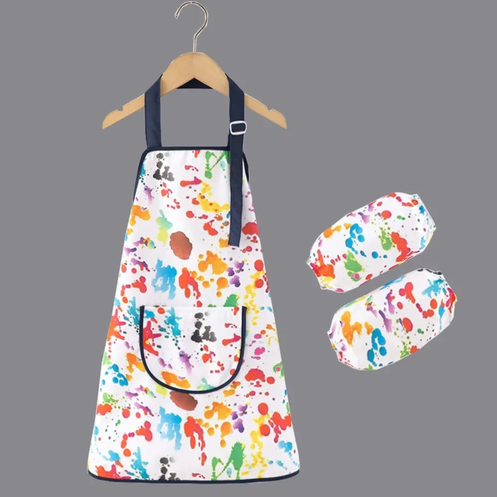 Gifts Polyester Children Painting Apron Waterproof Drawing Dressing Art Bibs Easy Clean Kitchen Apron