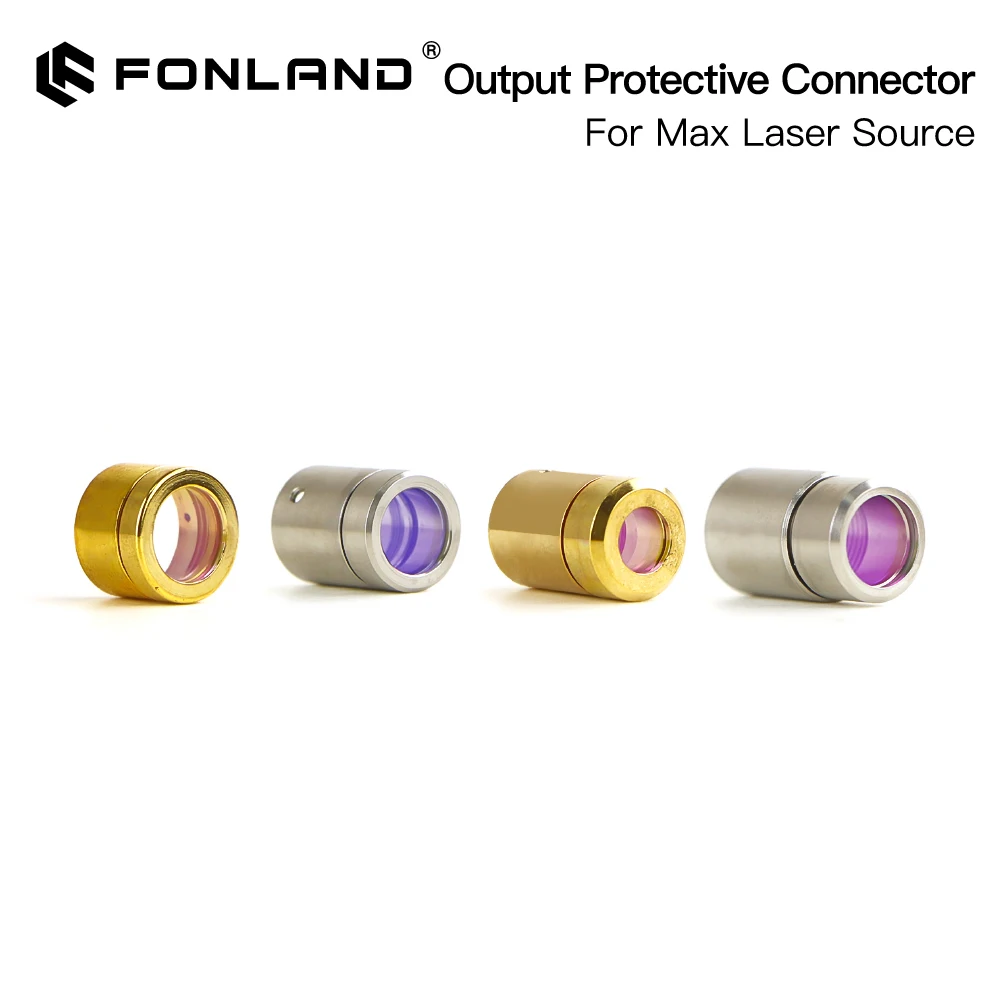 Fonland Fiber Laser Source QBH Output Connector Protective Window Lens Group for MAX Laser Cutting Head and Source Cable