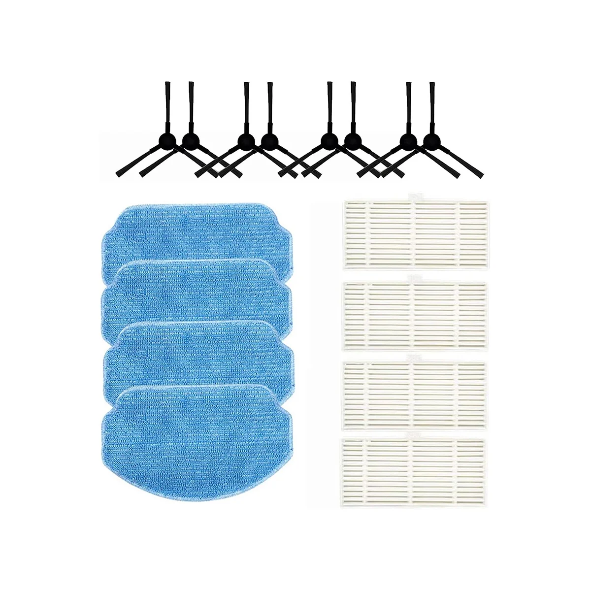 A06P-Accessories Kit for MAMNV BR150/BR151,ZCWA BR150/BR151,MANVINS G20,ONSON BR150/BR151 Robot Vacuum