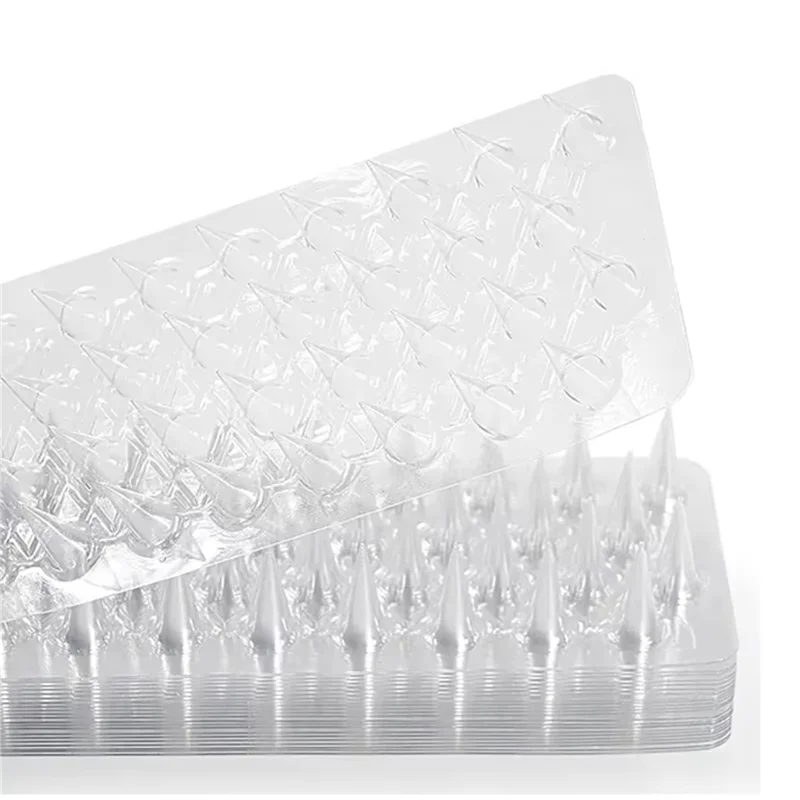 PORK-30X Pengusir Paku Plastik Kucing Pengusir Burung Anti Merpati Anti-Burung Tupai Pagar Taman Kontrol Paku Transparan