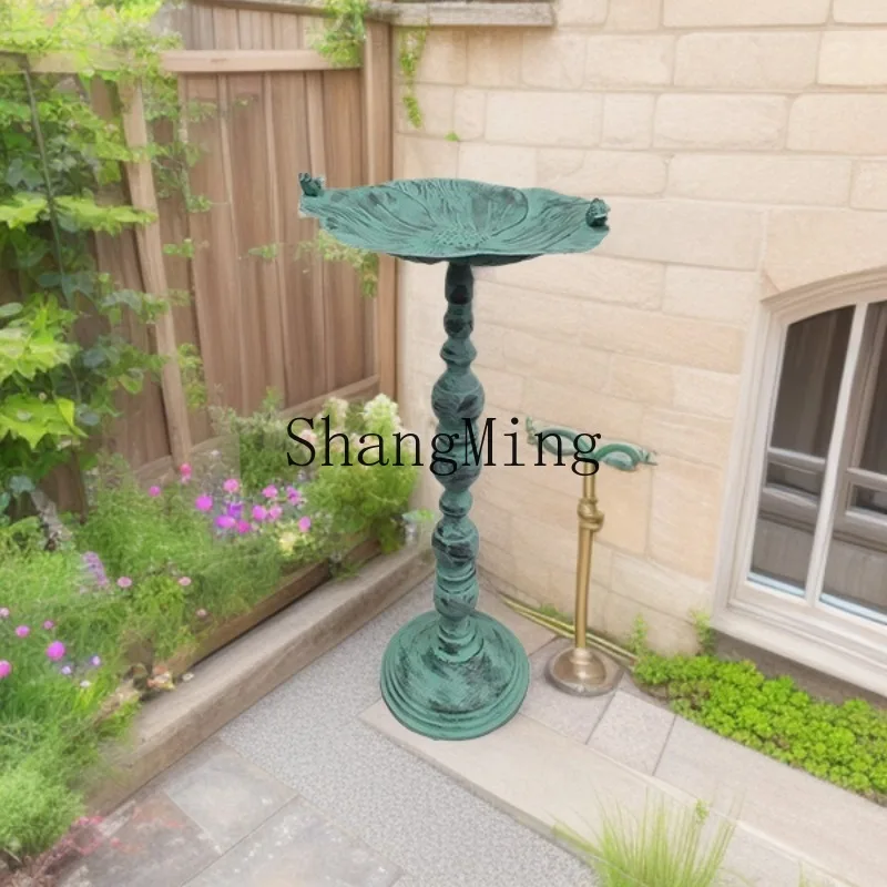 FGgood-looking  Retro Bird Bath Outdoor Yard Bird Feeder is easy to install, simple to install, and has a firm grip for leisure