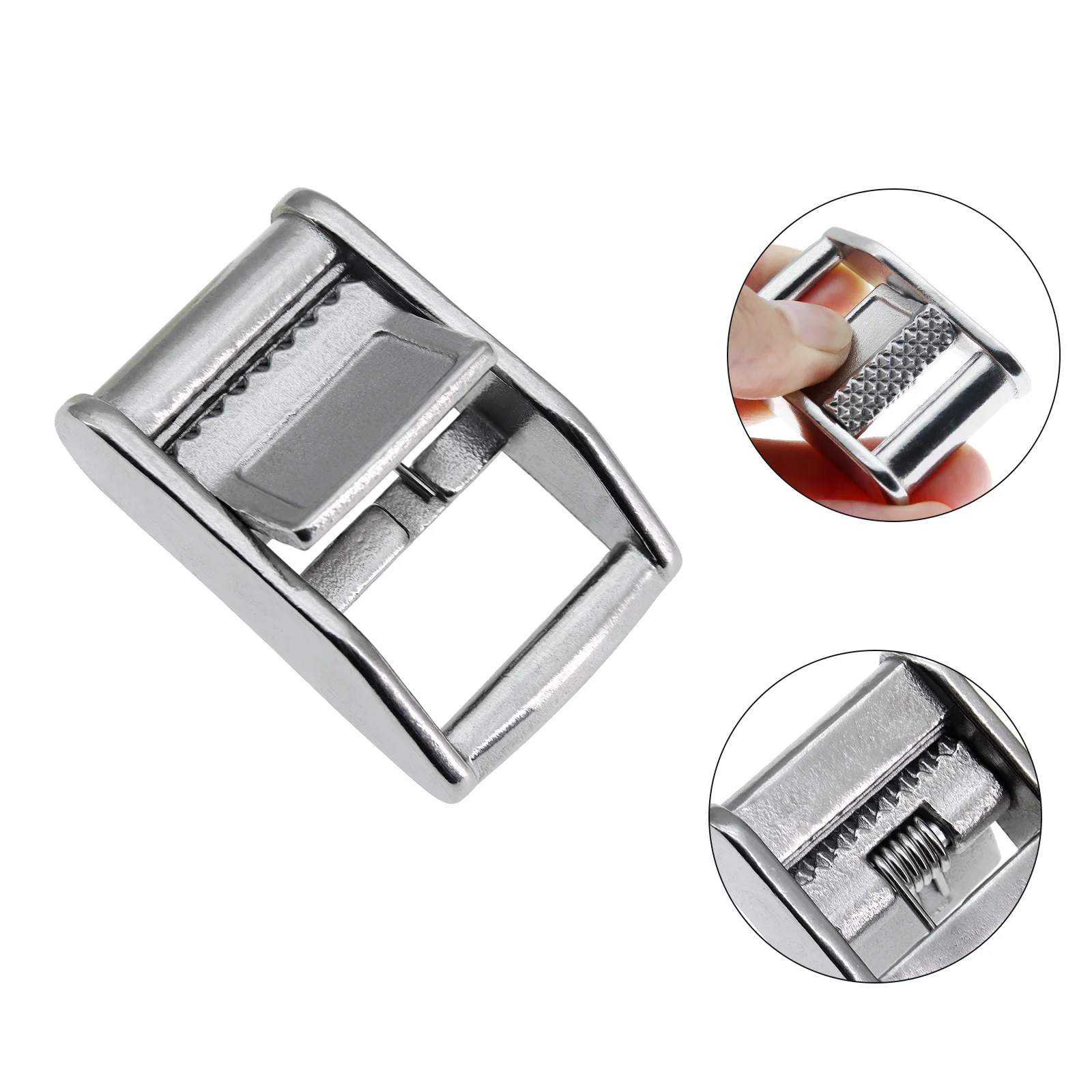 1/2/6/12PCS 316 Stainless Steel Boat Webbing Buckle Strap 25MM Cam Flap Buckles Press Cam Buckles Tie Down Buckle