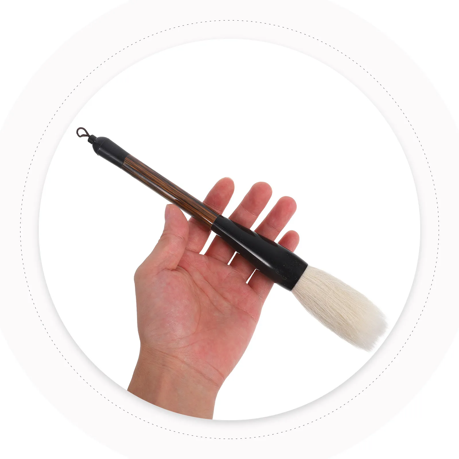 3Pcs Chinese Calligraphy Brush Set Goat Hair Soft Tip Ergonomic Handle for Writing Drawing Painting Sumi Ink Brush